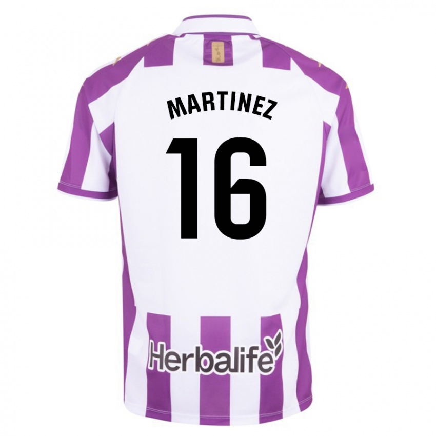 Herren Jesús Martínez #16 Lila Heimtrikot Trikot 2023/24 T-Shirt Österreich