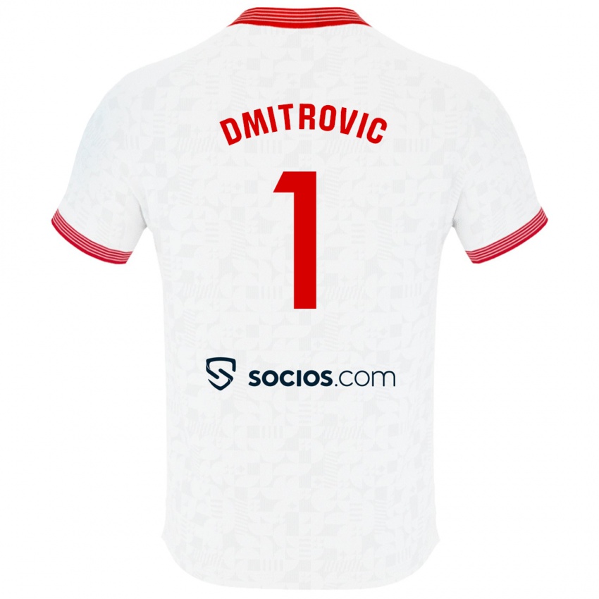 Herren Marko Dmitrovic #1 Weiß Heimtrikot Trikot 2023/24 T-Shirt Österreich