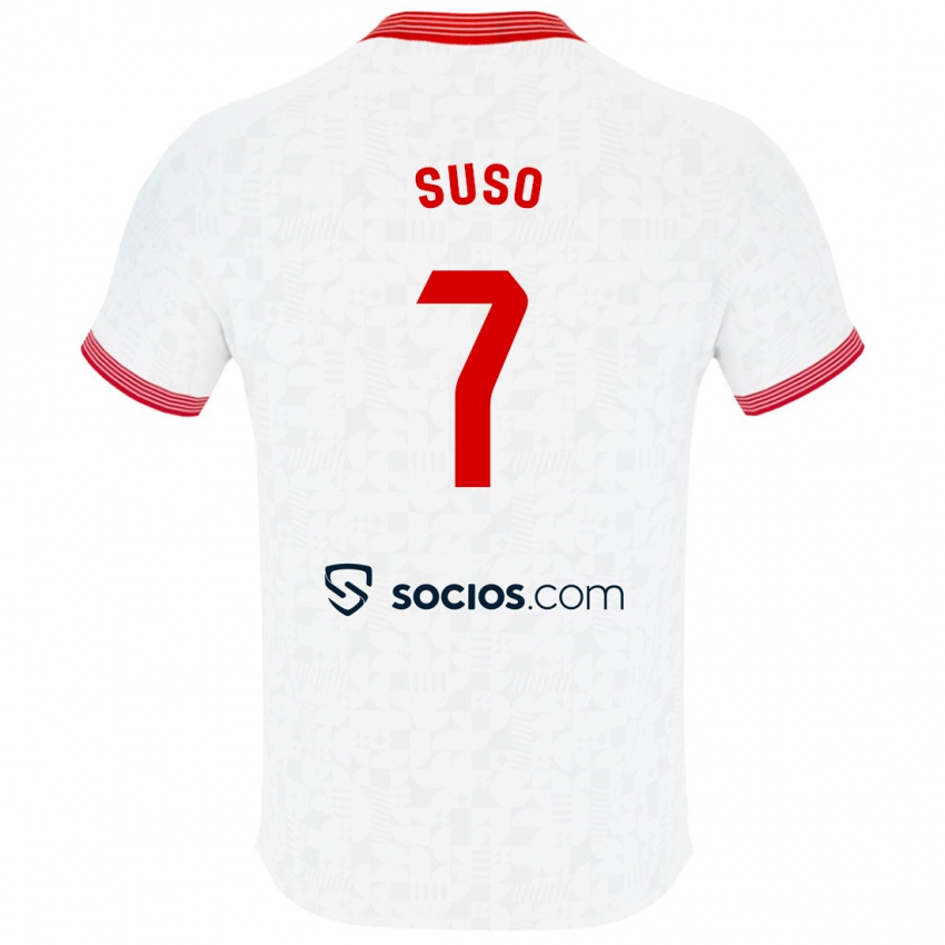 Herren Suso #7 Weiß Heimtrikot Trikot 2023/24 T-Shirt Österreich