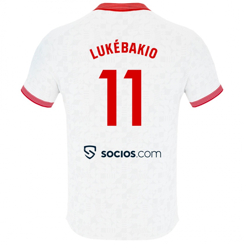 Herren Dodi Lukébakio #11 Weiß Heimtrikot Trikot 2023/24 T-Shirt Österreich