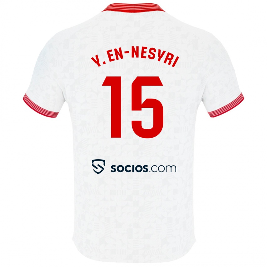 Herren Youssef En-Nesyri #15 Weiß Heimtrikot Trikot 2023/24 T-Shirt Österreich