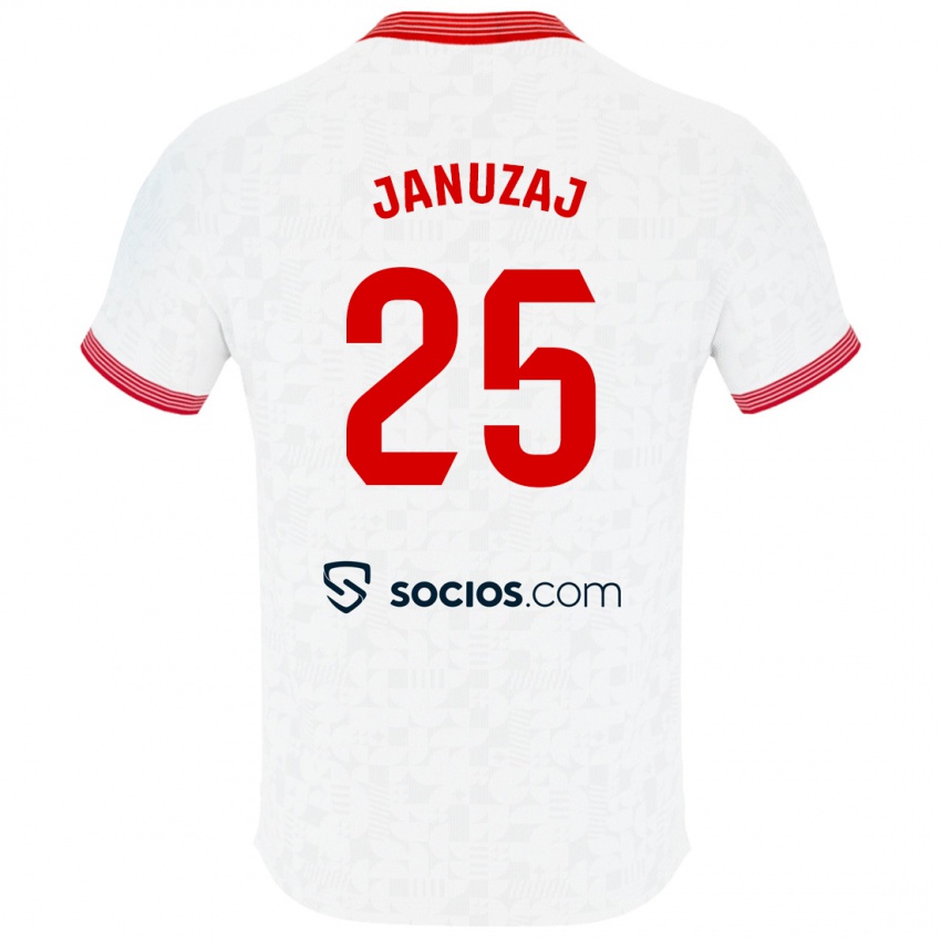 Herren Adnan Januzaj #25 Weiß Heimtrikot Trikot 2023/24 T-Shirt Österreich