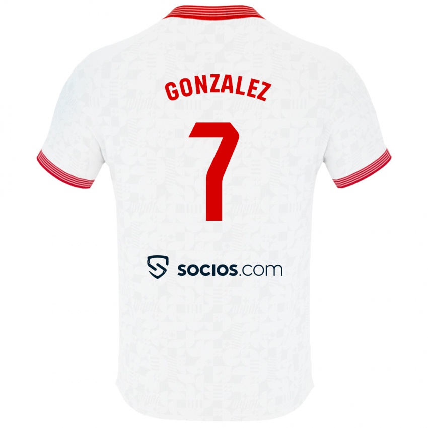 Herren Juan González #7 Weiß Heimtrikot Trikot 2023/24 T-Shirt Österreich