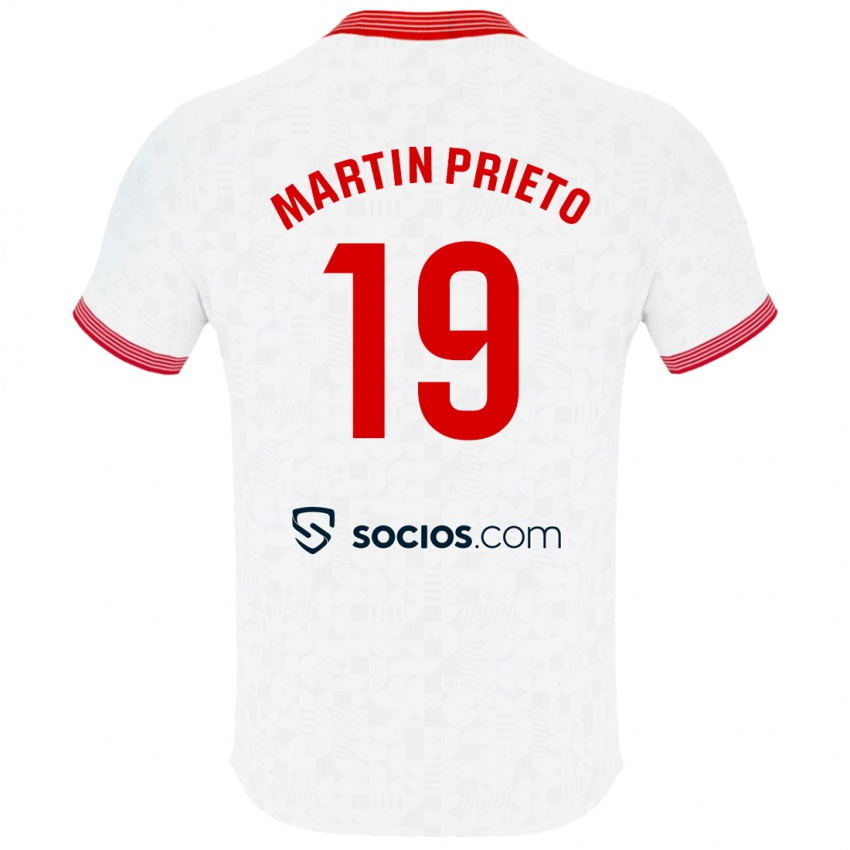 Herren Cristina Martín-Prieto Gutiérrez #19 Weiß Heimtrikot Trikot 2023/24 T-Shirt Österreich