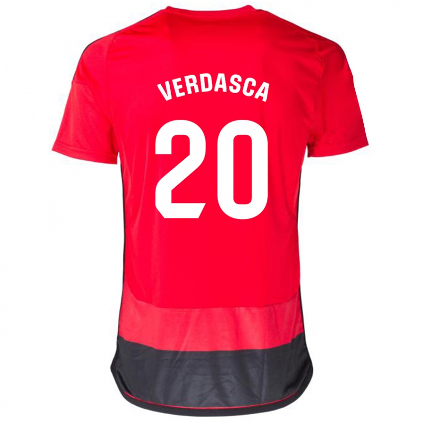 Herren Diogo Verdasca #20 Rot Schwarz Heimtrikot Trikot 2023/24 T-Shirt Österreich