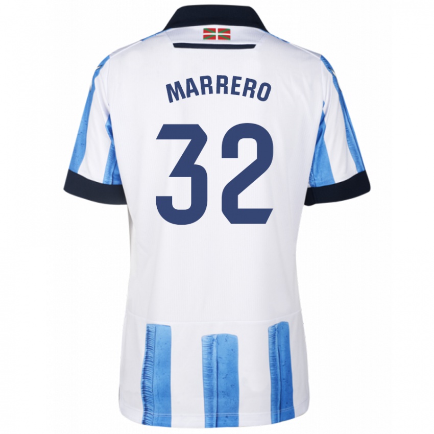 Herren Unai Marrero #32 Blau Weiss Heimtrikot Trikot 2023/24 T-Shirt Österreich