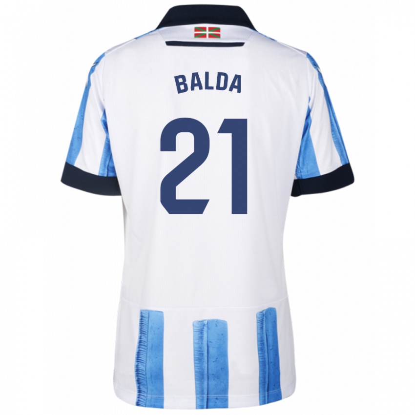 Herren Jon Balda #21 Blau Weiss Heimtrikot Trikot 2023/24 T-Shirt Österreich