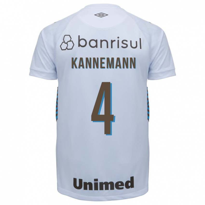 Herren Walter Kannemann #4 Weiß Auswärtstrikot Trikot 2023/24 T-Shirt Österreich