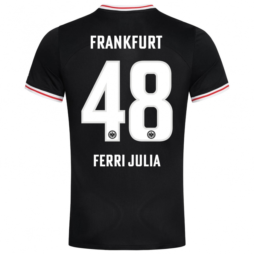 Herren Nacho Ferri #48 Schwarz Auswärtstrikot Trikot 2023/24 T-Shirt Österreich