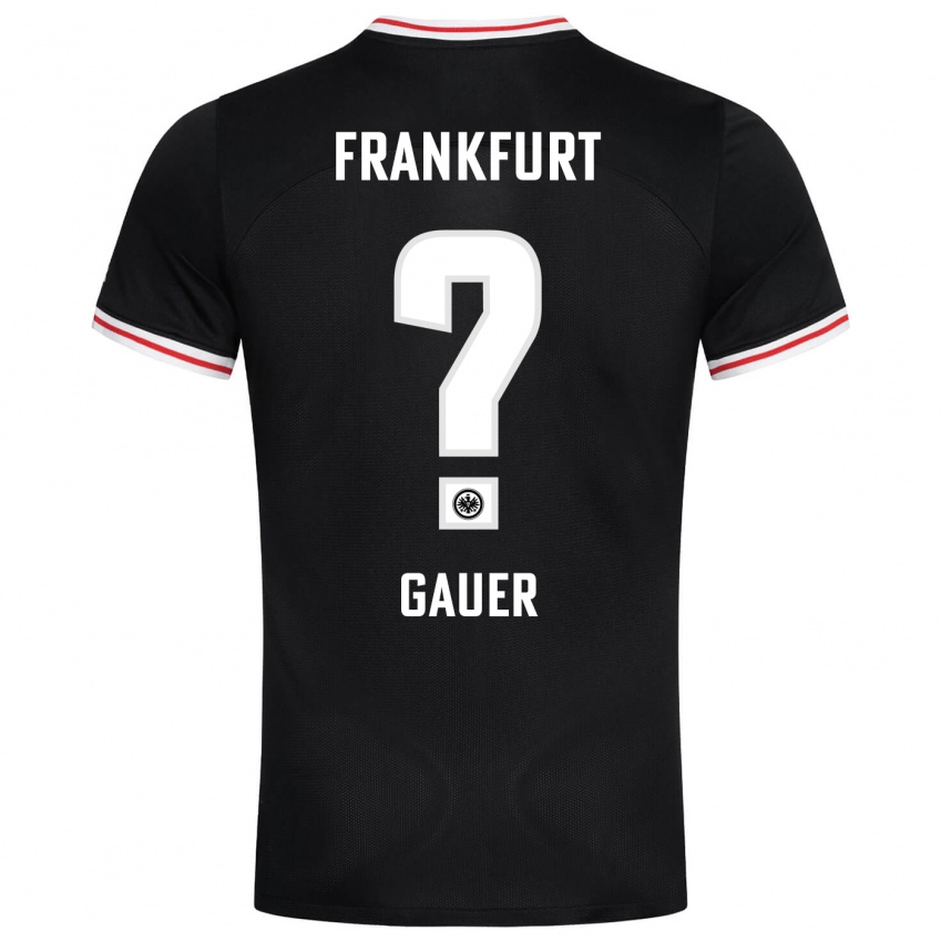 Herren Luke Gauer #0 Schwarz Auswärtstrikot Trikot 2023/24 T-Shirt Österreich