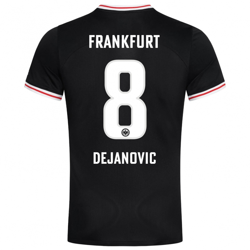 Herren Daniel Dejanovic #8 Schwarz Auswärtstrikot Trikot 2023/24 T-Shirt Österreich