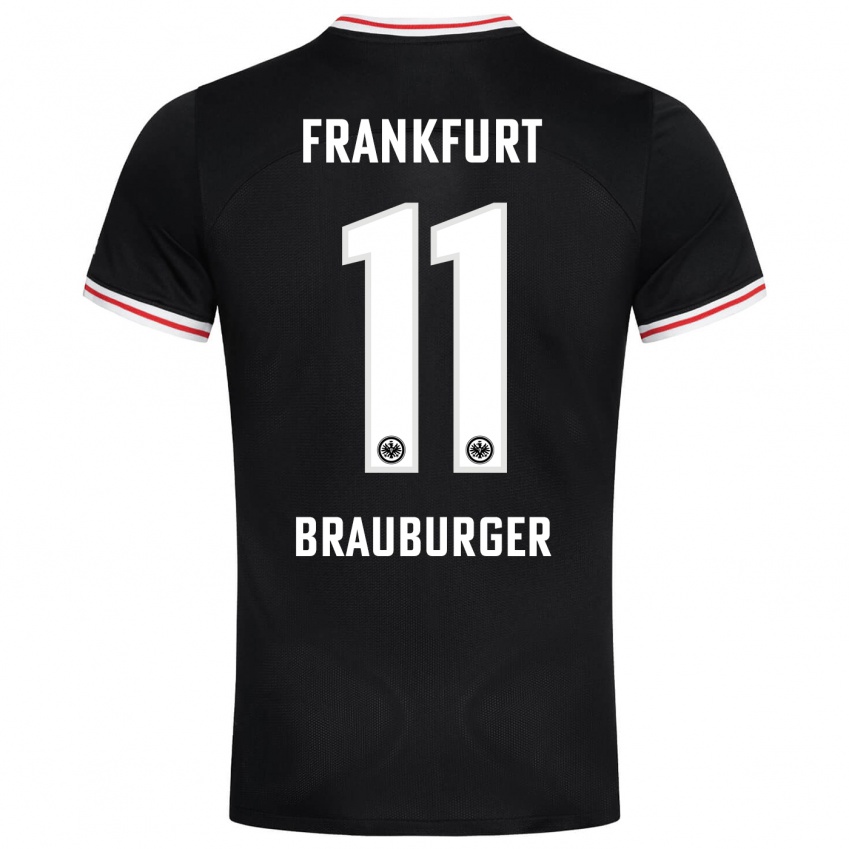 Herren Maximilian Brauburger #11 Schwarz Auswärtstrikot Trikot 2023/24 T-Shirt Österreich