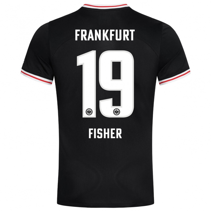 Herren Ben-Luca Fisher #19 Schwarz Auswärtstrikot Trikot 2023/24 T-Shirt Österreich