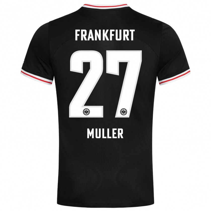 Herren Mark Müller #27 Schwarz Auswärtstrikot Trikot 2023/24 T-Shirt Österreich