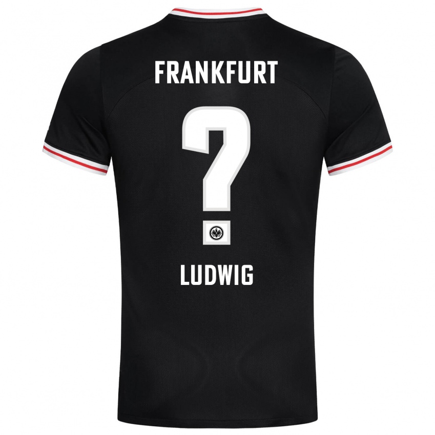 Herren Finn Ludwig #0 Schwarz Auswärtstrikot Trikot 2023/24 T-Shirt Österreich