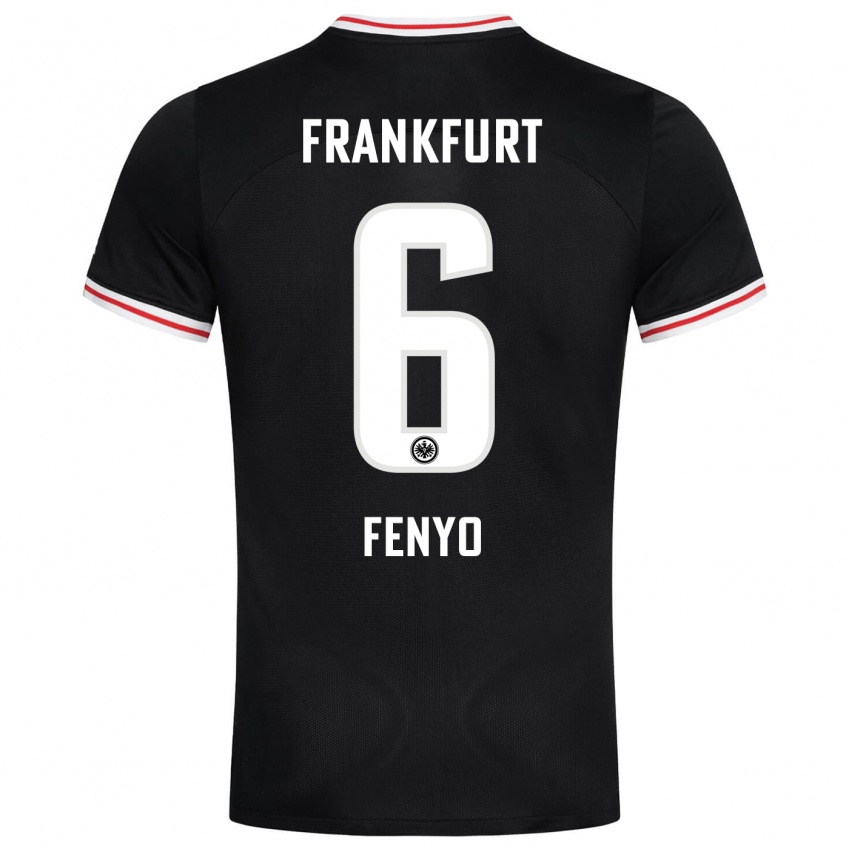 Herren Noah Fenyö #6 Schwarz Auswärtstrikot Trikot 2023/24 T-Shirt Österreich