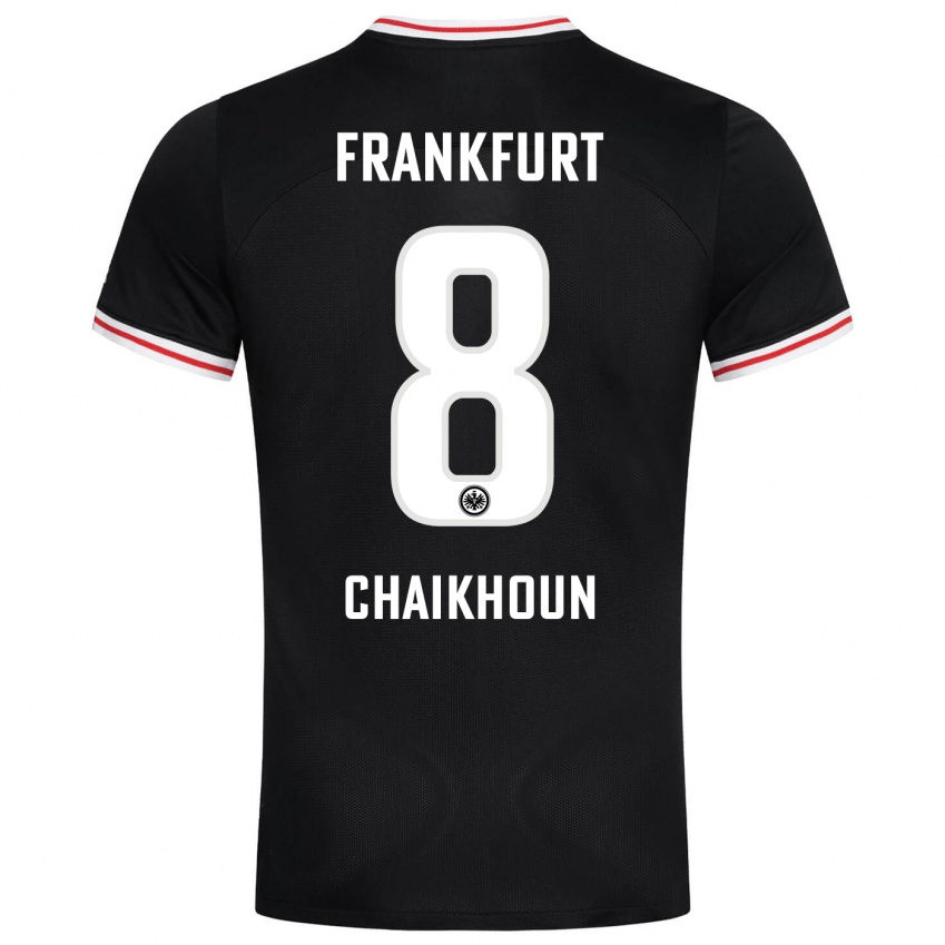 Herren Ayoub Chaikhoun #8 Schwarz Auswärtstrikot Trikot 2023/24 T-Shirt Österreich