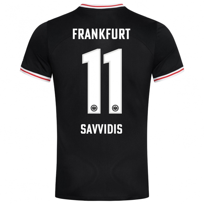 Herren Rafail Savvidis #11 Schwarz Auswärtstrikot Trikot 2023/24 T-Shirt Österreich