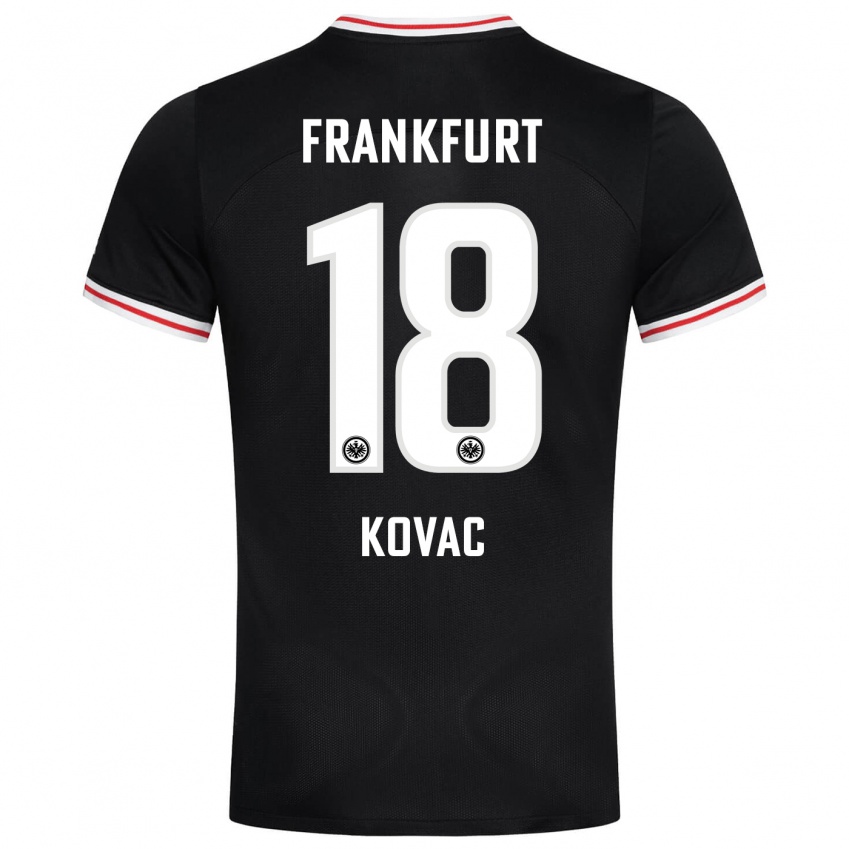 Herren Niko Kovac #18 Schwarz Auswärtstrikot Trikot 2023/24 T-Shirt Österreich