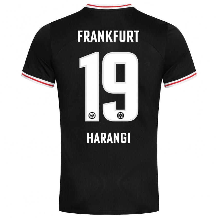 Herren Aiden Harangi #19 Schwarz Auswärtstrikot Trikot 2023/24 T-Shirt Österreich