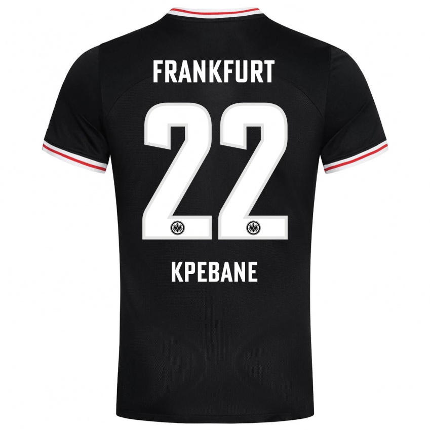 Herren Tamiou Kpebane #22 Schwarz Auswärtstrikot Trikot 2023/24 T-Shirt Österreich