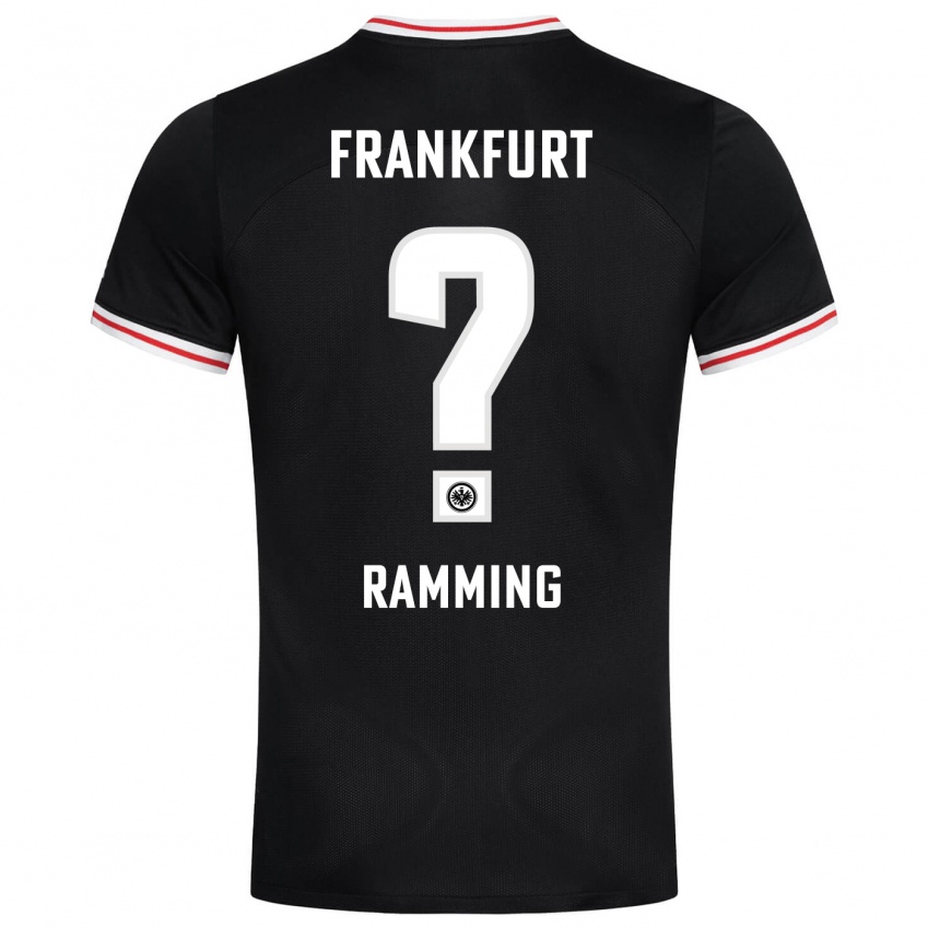 Herren Nils Ramming #0 Schwarz Auswärtstrikot Trikot 2023/24 T-Shirt Österreich