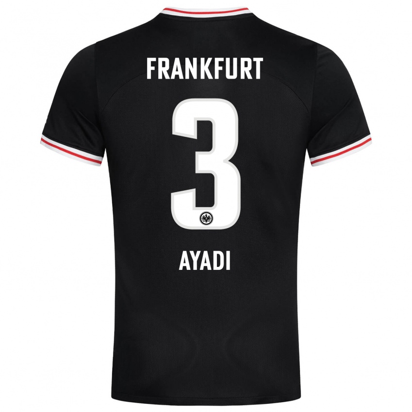 Herren Akram Ayadi #3 Schwarz Auswärtstrikot Trikot 2023/24 T-Shirt Österreich