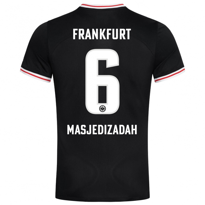 Herren Abolfazl Masjedizadah #6 Schwarz Auswärtstrikot Trikot 2023/24 T-Shirt Österreich