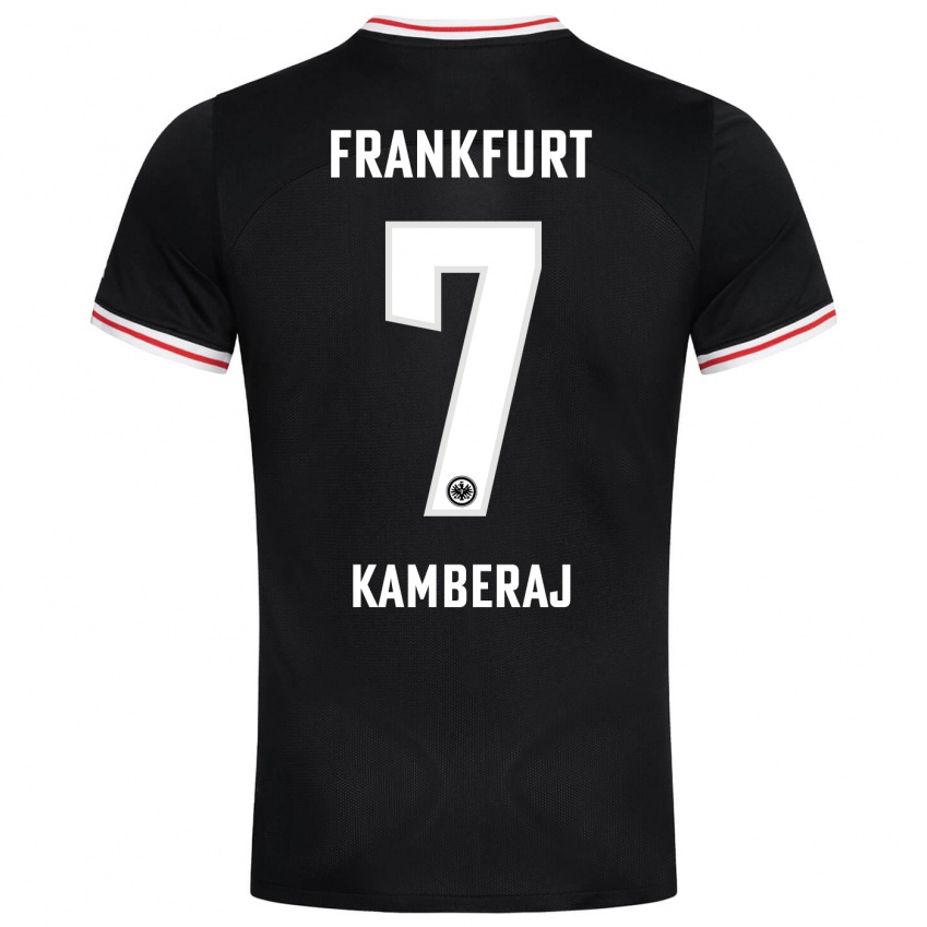 Herren Donart Kamberaj #7 Schwarz Auswärtstrikot Trikot 2023/24 T-Shirt Österreich