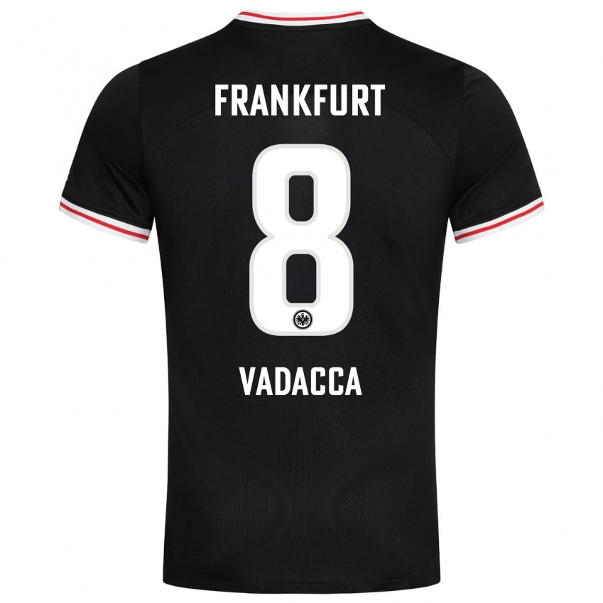 Herren Gianni Vadacca #8 Schwarz Auswärtstrikot Trikot 2023/24 T-Shirt Österreich