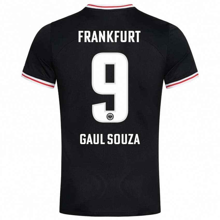 Herren Alessandro Gaul Souza #9 Schwarz Auswärtstrikot Trikot 2023/24 T-Shirt Österreich