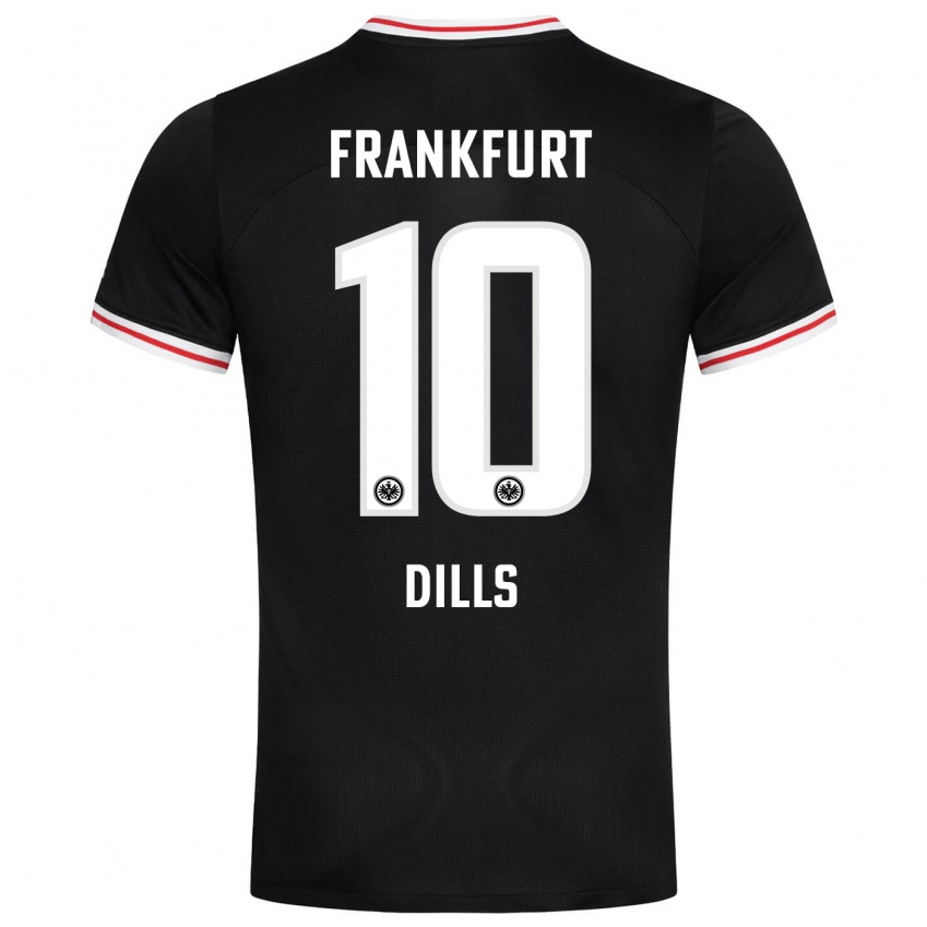 Herren Marvin Dills #10 Schwarz Auswärtstrikot Trikot 2023/24 T-Shirt Österreich