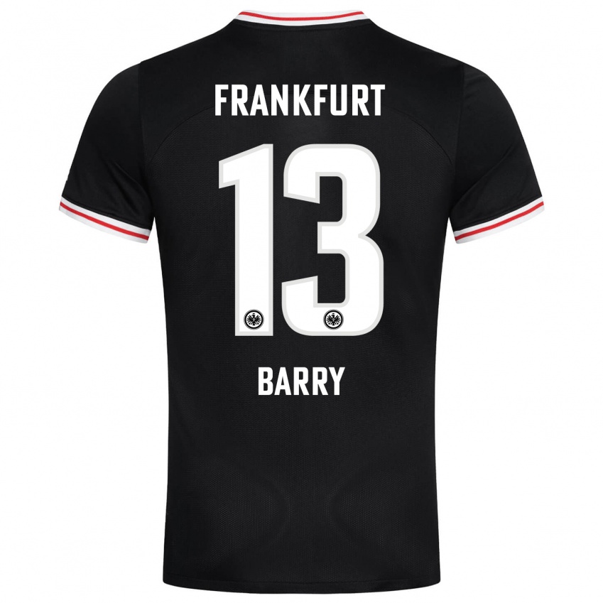 Herren Jasha Barry #13 Schwarz Auswärtstrikot Trikot 2023/24 T-Shirt Österreich