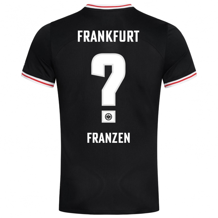 Herren Marlon Franzen #0 Schwarz Auswärtstrikot Trikot 2023/24 T-Shirt Österreich