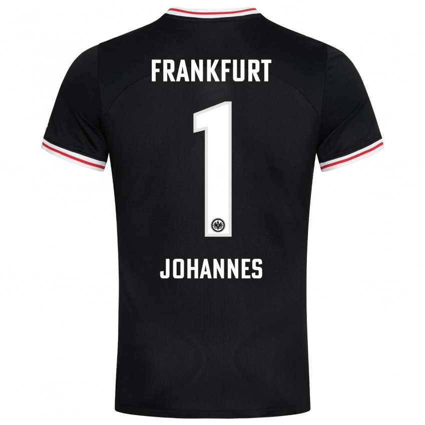 Herren Stina Johannes #1 Schwarz Auswärtstrikot Trikot 2023/24 T-Shirt Österreich