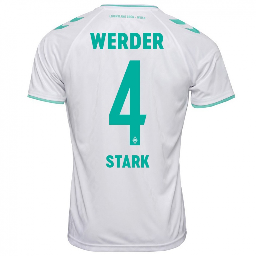 Herren Niklas Stark #4 Weiß Auswärtstrikot Trikot 2023/24 T-Shirt Österreich