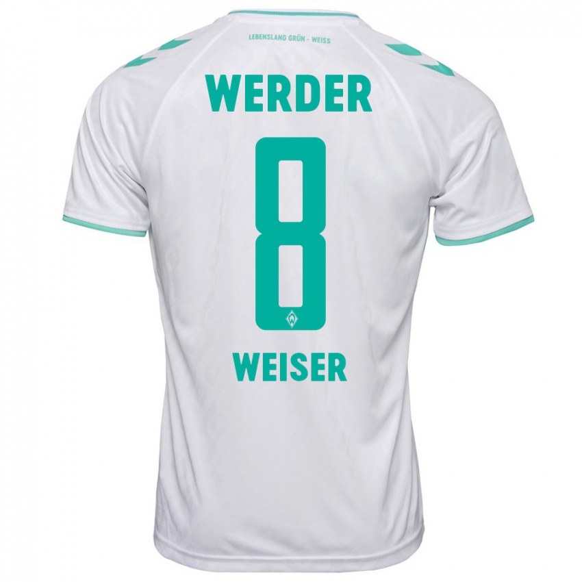 Herren Mitchell Weiser #8 Weiß Auswärtstrikot Trikot 2023/24 T-Shirt Österreich