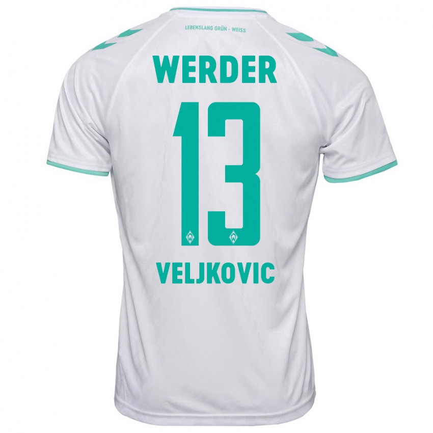 Herren Milos Veljkovic #13 Weiß Auswärtstrikot Trikot 2023/24 T-Shirt Österreich