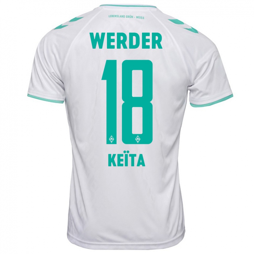 Herren Naby Keïta #18 Weiß Auswärtstrikot Trikot 2023/24 T-Shirt Österreich