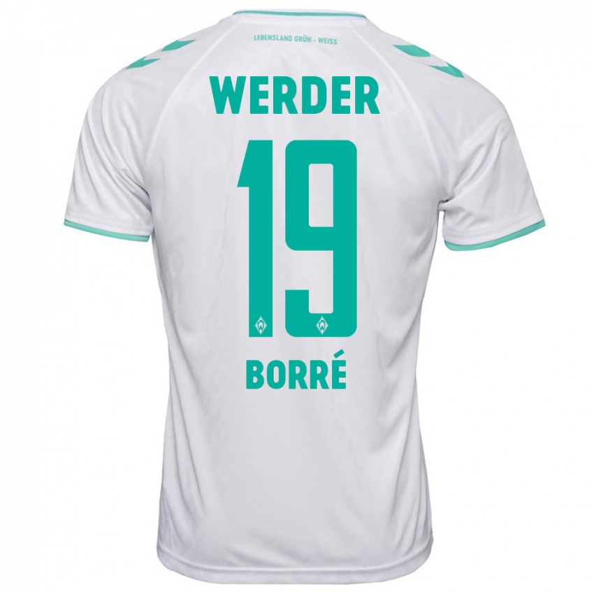 Herren Rafael Borre #19 Weiß Auswärtstrikot Trikot 2023/24 T-Shirt Österreich