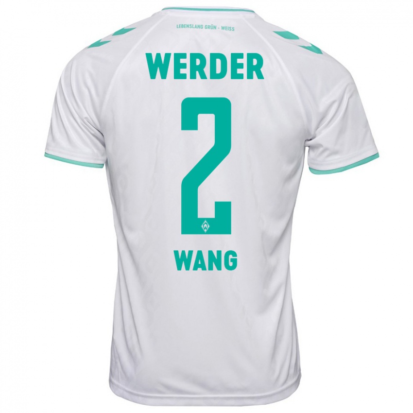 Herren Bowen Wang #2 Weiß Auswärtstrikot Trikot 2023/24 T-Shirt Österreich