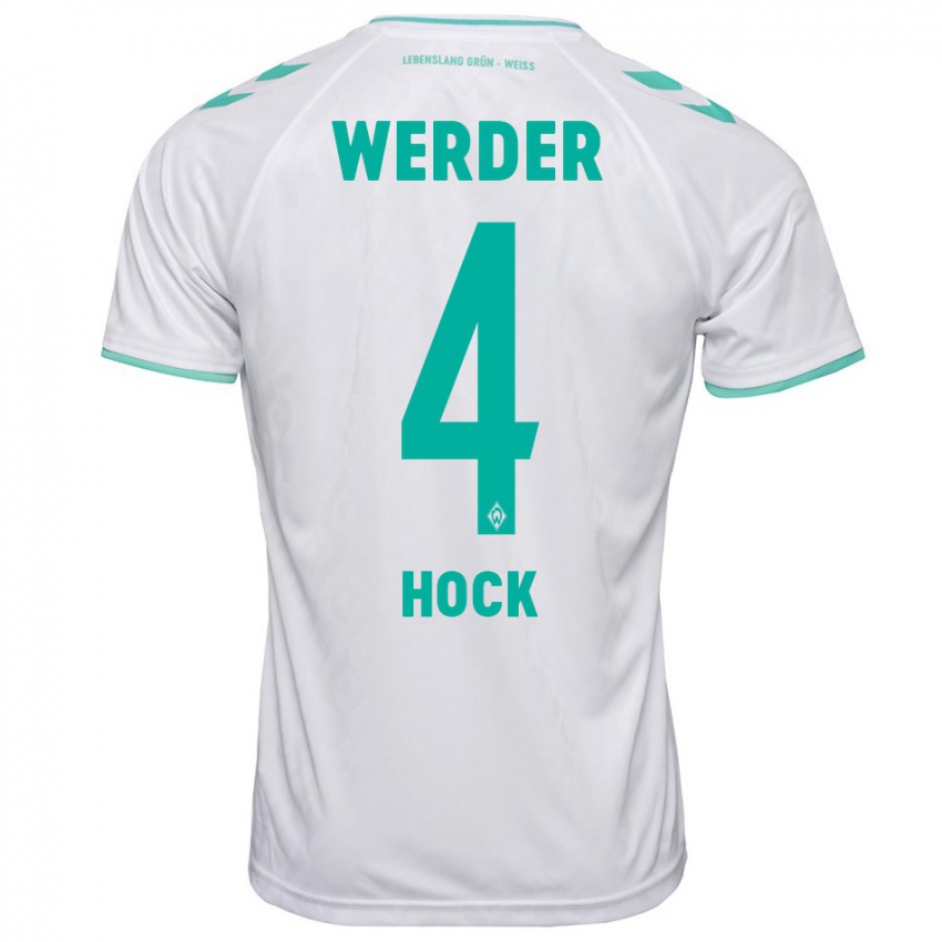 Herren Alexander Höck #4 Weiß Auswärtstrikot Trikot 2023/24 T-Shirt Österreich