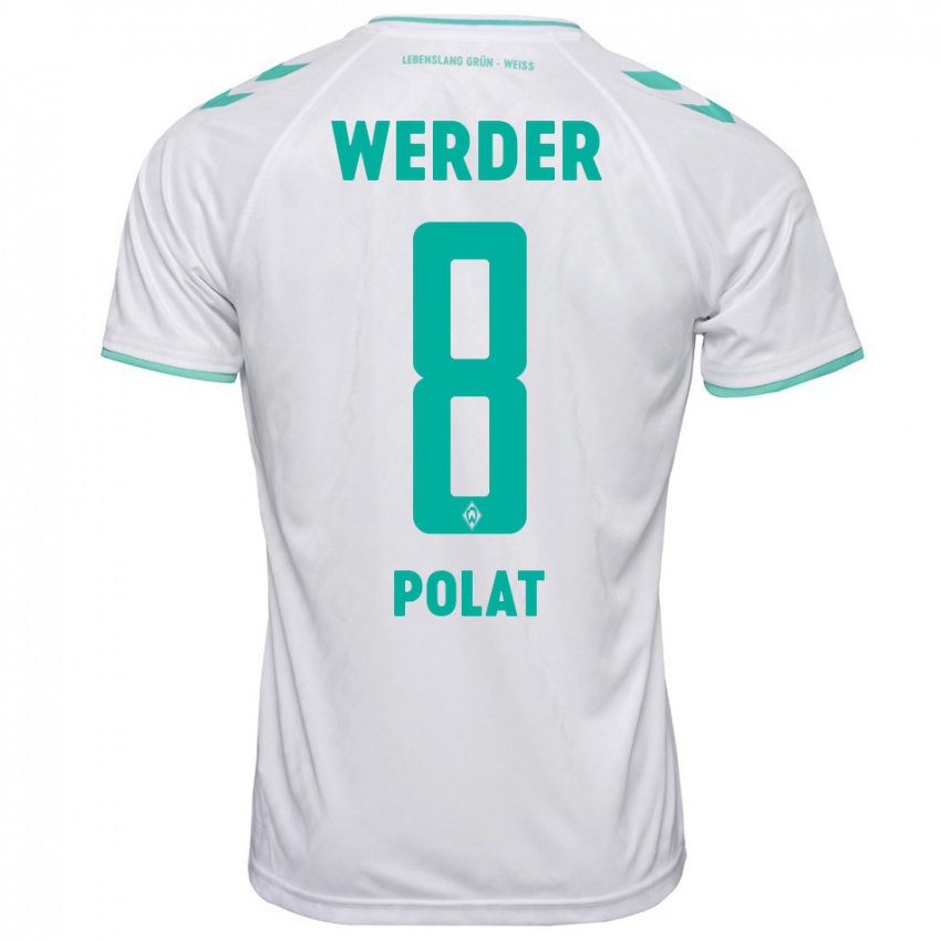 Herren Mikail Polat #8 Weiß Auswärtstrikot Trikot 2023/24 T-Shirt Österreich