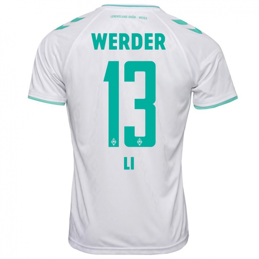 Herren Xiancheng Li #13 Weiß Auswärtstrikot Trikot 2023/24 T-Shirt Österreich