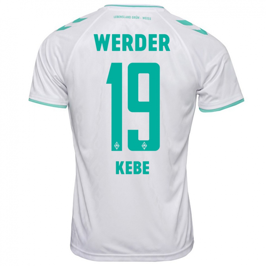 Herren David Kébé #19 Weiß Auswärtstrikot Trikot 2023/24 T-Shirt Österreich