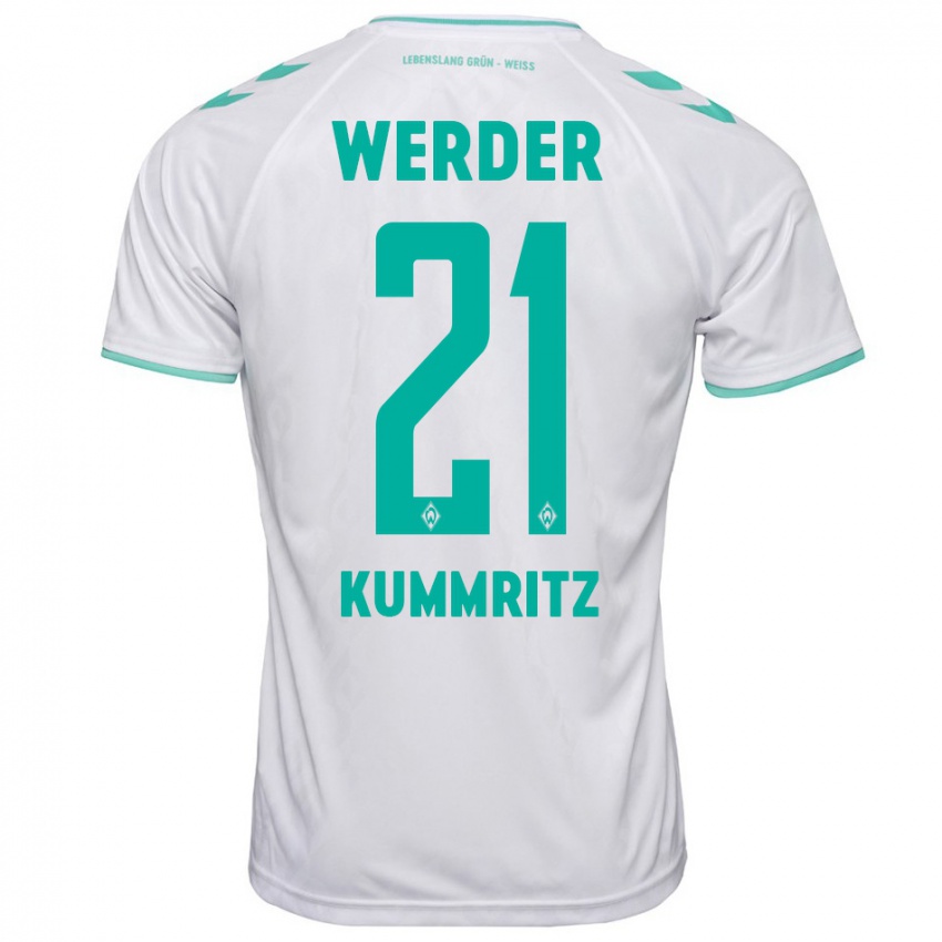 Herren Liam Kümmritz #21 Weiß Auswärtstrikot Trikot 2023/24 T-Shirt Österreich