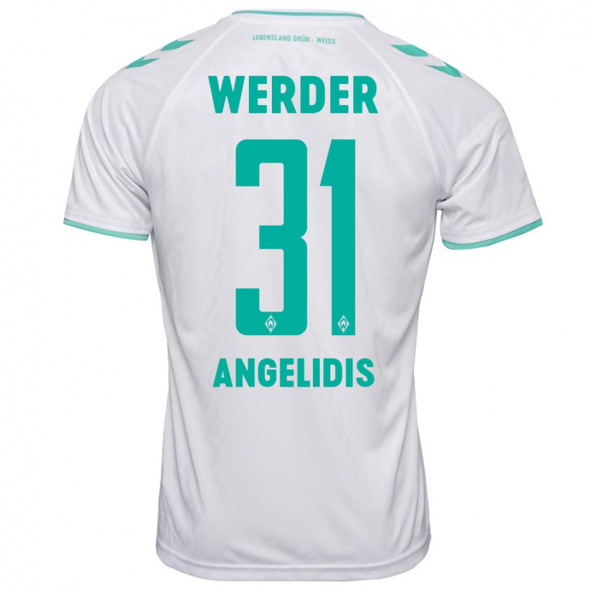 Herren Spyros Angelidis #31 Weiß Auswärtstrikot Trikot 2023/24 T-Shirt Österreich