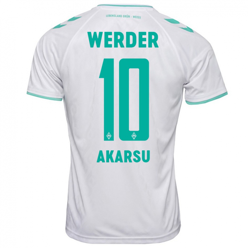 Herren Mikail Bura Akarsu #10 Weiß Auswärtstrikot Trikot 2023/24 T-Shirt Österreich