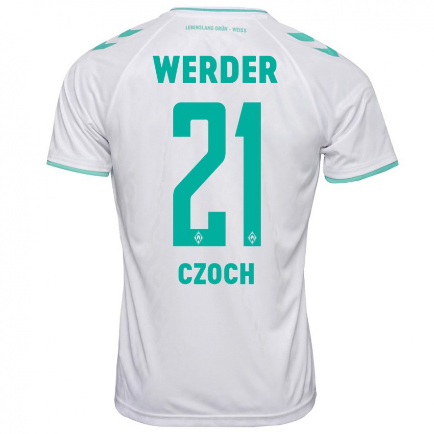 Herren Mike Czoch #21 Weiß Auswärtstrikot Trikot 2023/24 T-Shirt Österreich