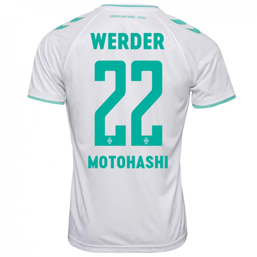 Herren Yuzuki Motohashi #22 Weiß Auswärtstrikot Trikot 2023/24 T-Shirt Österreich